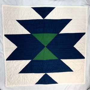 Handmade Western Diamond Baby Quilt (New)